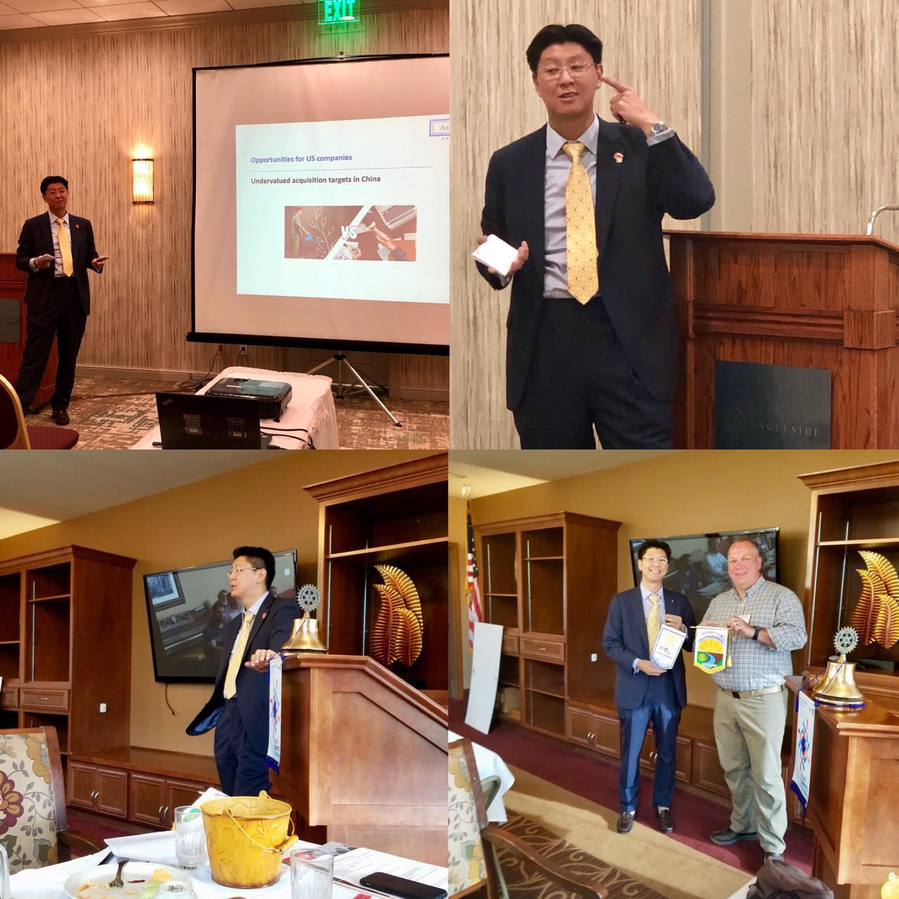 Guest speaker of Rotary Club of West Bend and AutoKineto leadership forum